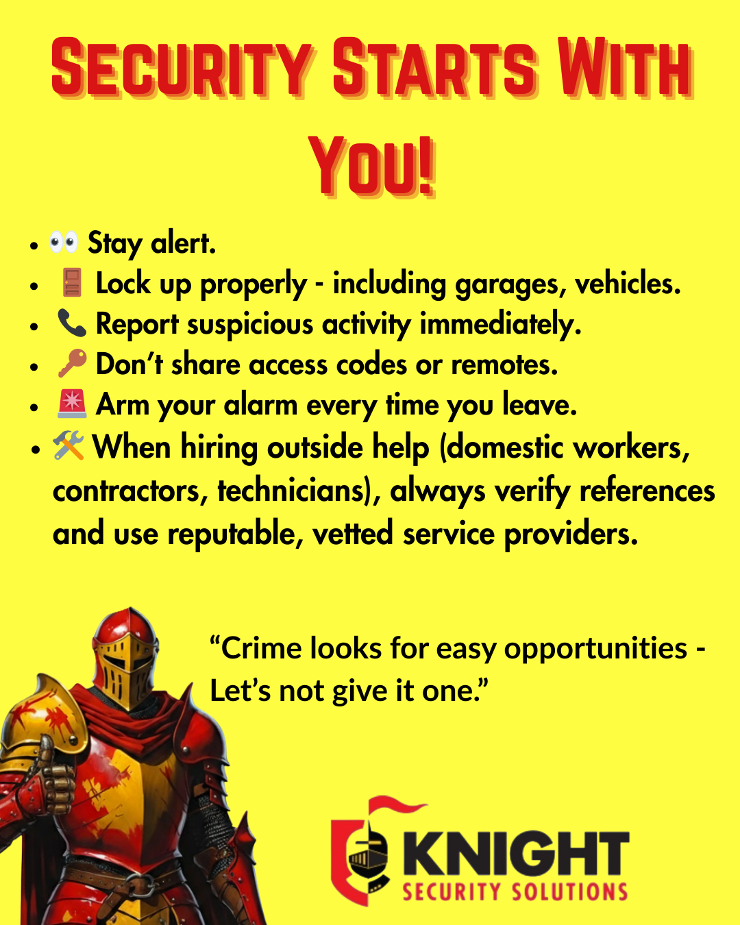 Security Starts With You